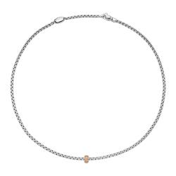 FOPE Eka Halskette mit Diamanten in Rautenfassung