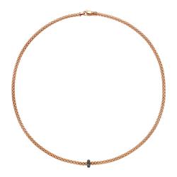 FOPE Prima Halskette mit schwarzen Diamanten