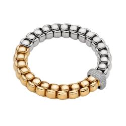 FOPE Luna zweifarbiges Armband mit Pavé Diamanten