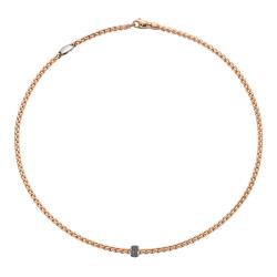 FOPE Eka Halskette mit schwarzen Diamanten