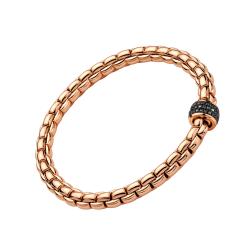 FOPE Eka Flex'it Armband mit schwarzen Diamanten