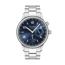 NOMOS Glashütte Club Sport Neomatik Weltzeit blau