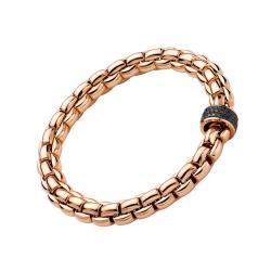 FOPE Eka Flex'it Armband mit schwarzen Diamanten