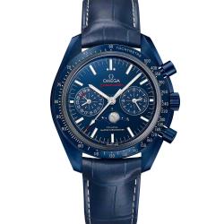 Omega Speedmaster Blue Side Of The Moon Co-Axial Master Chronometer Moonphase Chronograph 