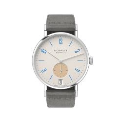 NOMOS Glashütte Tangente 38 Datum Schulhausweiß 