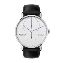 NOMOS Glashütte Lambda Weißgold mit gebläuten Zeigern