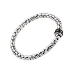 FOPE Eka Flex'it Armband mit schwarzen Diamanten