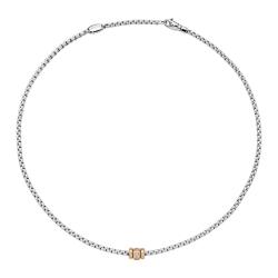 FOPE Eka Halskette mit Diamanten in Rautenfassung