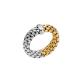 Essentials zweifarbiger Flex'it Ring mit flachem Kettengeflecht-1