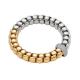 Luna zweifarbiges Armband mit Pavé Diamanten-1