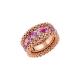 Bubble Ring mit Diamanten und rosa Saphiren-1