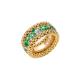 Bubble Ring mit Diamanten und Smaragden-1